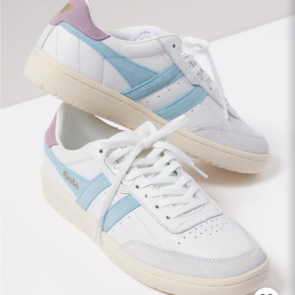 Gola Falcon Women's White and Blue Sneakers